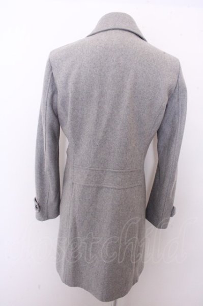 画像2: NO ID. コート.ウールメルトンWブレスト /グレー/1 O-22-12-30-018-NO-ou-YM-ZT332 (2)