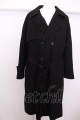 【SALE】HARE コート.ライナーツキオーバーサイズトレンチ /ブラック/L O-22-12-30-032-HA-ou-YM-ZT-M014