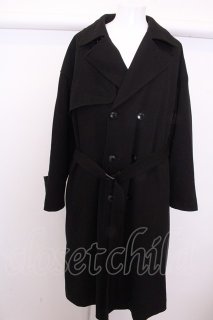 HARE / ドルマンBIGステンカラーコート M ブラック T-24-01-13-023-HA
