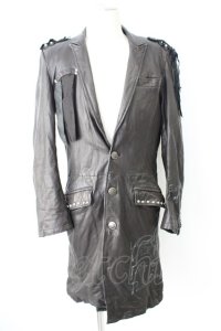 【WINTERセール】SWITCHBLADE ジャケット.SPECIAL REMAKE LEATHER LONG /ブラック/S T-23-01-06-010-AB-ja-KN-ZT-ML009