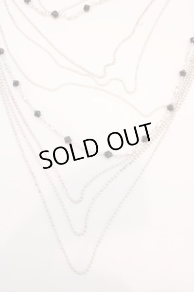 画像2: BLACKMORALネックレス.十連 /シルバー/ O-23-01-08-079-ET-za-YM-ZT414 (2)