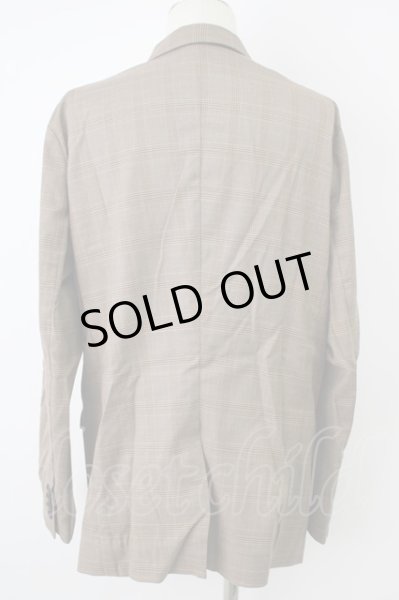 画像2: NO ID.BLACK ジャケット.ピークドラベル2B /チェック/3 T-23-01-10-004-NO-ja-KN-ZT478 (2)