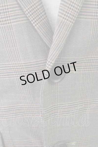 画像3: NO ID.BLACK ジャケット.ピークドラベル2B /チェック/3 T-23-01-10-004-NO-ja-KN-ZT478 (3)