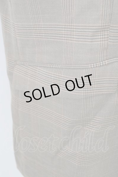 画像4: NO ID.BLACK ジャケット.ピークドラベル2B /チェック/3 T-23-01-10-004-NO-ja-KN-ZT478 (4)