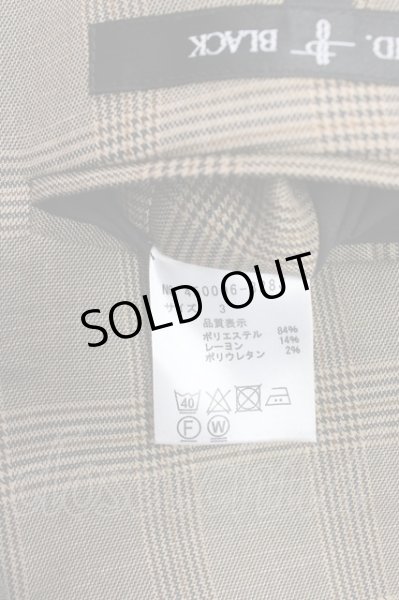 画像7: NO ID.BLACK ジャケット.ピークドラベル2B /チェック/3 T-23-01-10-004-NO-ja-KN-ZT478 (7)