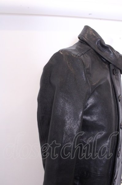 画像5: NO ID. コート.ラムレザーWブレスト /ブラック/2 O-23-01-22-002-NO-ou-YM-ZT-ML011 (5)