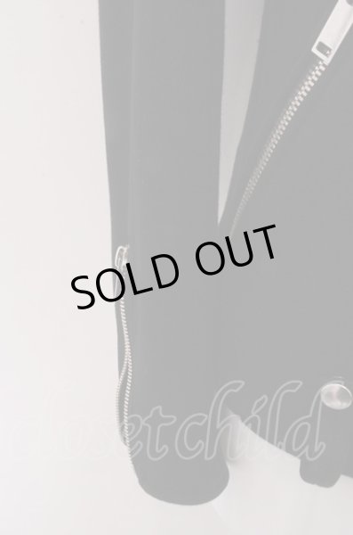 画像4: Moonage Devilment(清春) ジャケット.カウショルダーダブルライダース /ブラック/46 O-23-01-22-020-Mo-ja-YM-ZT-M125 (4)