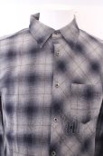 画像2: 【WINTERセール】GOSTAR DE FUGA シャツ.長袖チェック'20SS /グレイ/46 O-23-01-22-027-GO-sh-YM-ZT159 (2)