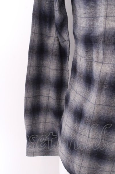 画像3: 【WINTERセール】GOSTAR DE FUGA シャツ.長袖チェック'20SS /グレイ/46 O-23-01-22-027-GO-sh-YM-ZT159