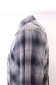 画像4: 【WINTERセール】GOSTAR DE FUGA シャツ.長袖チェック'20SS /グレイ/46 O-23-01-22-027-GO-sh-YM-ZT159 (4)