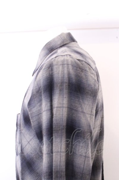 画像4: 【WINTERセール】GOSTAR DE FUGA シャツ.長袖チェック'20SS /グレイ/46 O-23-01-22-027-GO-sh-YM-ZT159