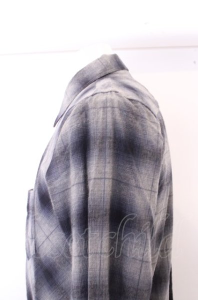 画像4: GOSTAR DE FUGA シャツ.長袖チェック'20SS /グレイ/46 O-23-01-22-027-GO-sh-YM-ZT159 (4)