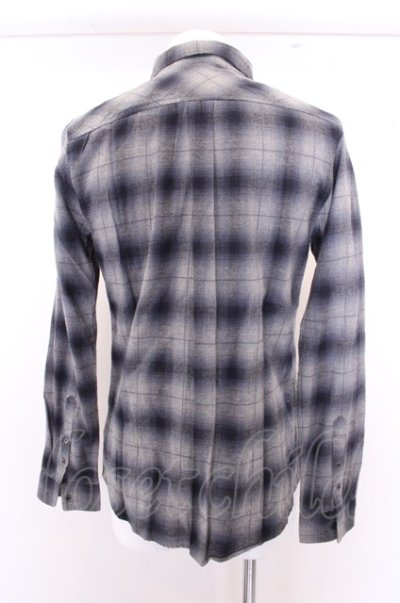 画像5: 【WINTERセール】GOSTAR DE FUGA シャツ.長袖チェック'20SS /グレイ/46 O-23-01-22-027-GO-sh-YM-ZT159