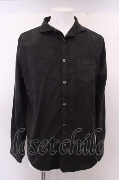 画像2: GOSTAR DE FUGA シャツ.スウェードイタリアンカラー /ネイビー/48 O-23-01-22-014-GO-sh-YM-ZT022 (2)