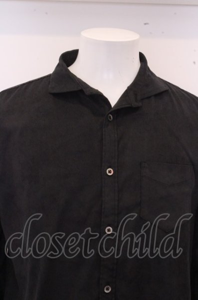 画像3: GOSTAR DE FUGA シャツ.スウェードイタリアンカラー /ネイビー/48 O-23-01-22-014-GO-sh-YM-ZT022 (3)