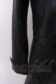 画像4: 【SALE】NO ID. コート.ラムレザーWブレスト /ブラック/2 O-23-01-22-002-NO-ou-YM-ZT-ML011