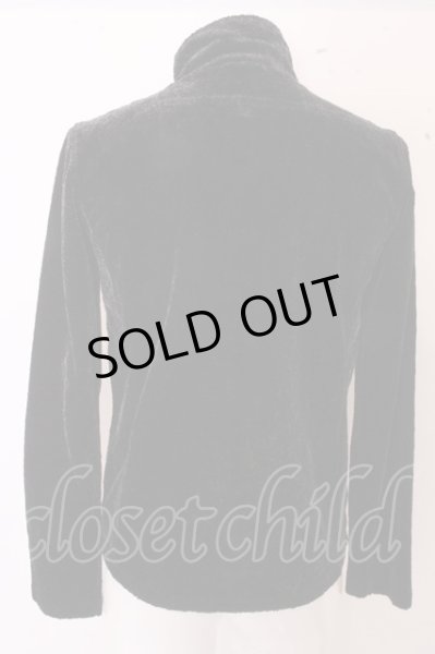 画像4: TORNADO MART ジャケット.パイソンフロッキースタンドカーディガン /ブラック/M O-23-01-23-036-TO-ja-YM-ZT207 (4)