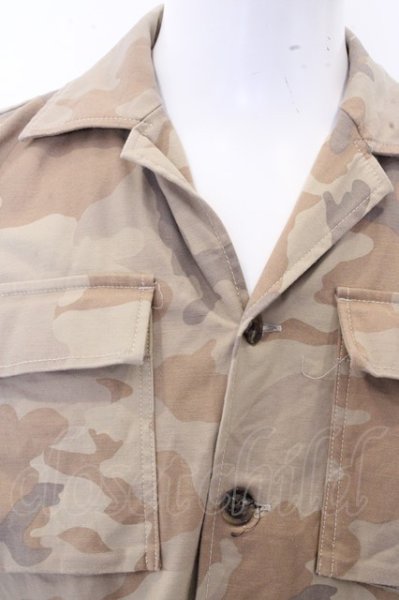画像2: GOSTAR DE FUGA シャツ.カモフラミリタリー /ベージュ/46 O-23-01-23-046-GO-sh-YM-ZT203 (2)