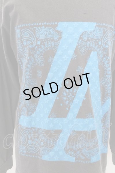 画像2: STUD MUFFIN カットソー.ペイズリーLA /チャコール/3 O-23-01-23-008-ST-to-YM-ZT205 (2)