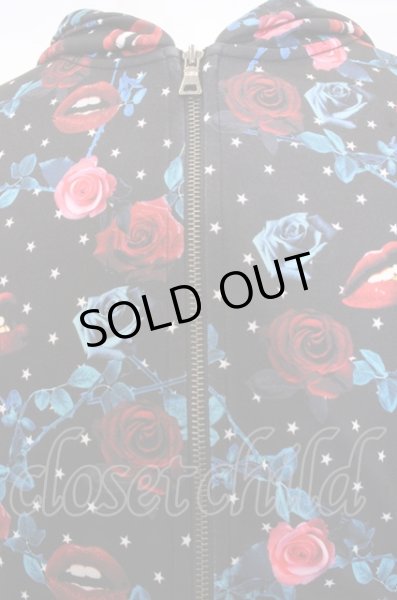 画像2: JURY BLACK パーカー.STAR FAT LIP ZIP /ブラック/S O-23-01-24-060-JU-to-YM-ZT025 (2)