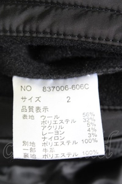 画像13: NO ID. コート.チェンジングスリーブハイカラー比翼 /ブラック/2 T-23-01-25-011-NO-ou-KN-ZT-M107 (13)