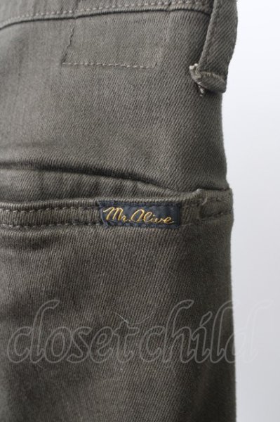 画像6: MR.OLIVE パンツ.シリコンダイ アンクルカットスリム /カーキ/S T-23-01-25-002-MR-pa-NA-ZT385 (6)