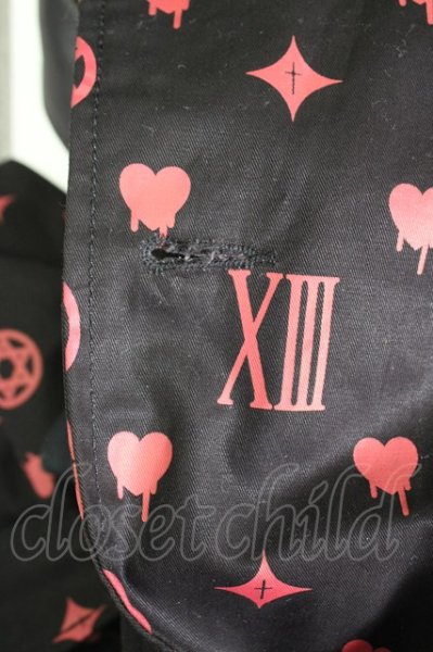 画像7: million dollar orchestra コート.heii monogram トレンチ /ブラック×レッド/1 T-23-01-25-008-MI-ja-KN-ZT-ML032 (7)