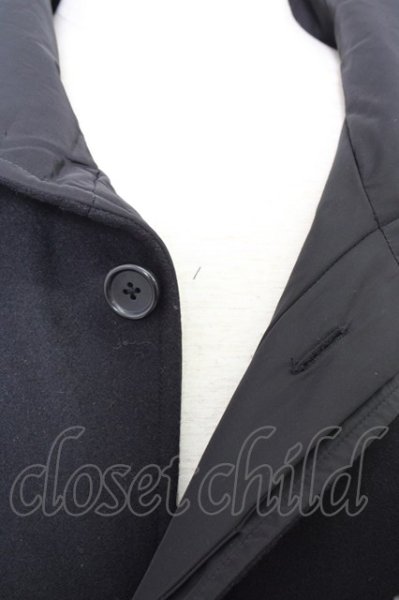 画像4: NO ID. コート.チェンジングスリーブハイカラー比翼 /ブラック/2 T-23-01-25-011-NO-ou-KN-ZT-M107 (4)