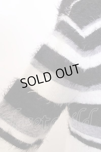 画像3: BUFFALO BOBS ニット.MUKKU-CREW(ムック-クルー)フェザーモールクルーネック /ホワイトｘブラック/1〜2 O-23-01-26-057-BU-ts-YM-ZT117 (3)