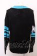 画像4: KMK(KINGLY MASK) ニット.カラーラインワッフル /ブラックｘブルー/M O-23-01-26-060-KM-to-YM-ZT080 (4)