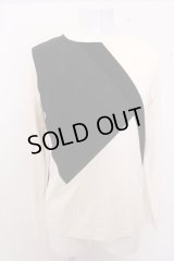 【WINTERセール】5351pour les Hommes カットソー.モノトーンカラーブロックロング /ブラックｘホワイト/44 O-23-01-26-022-53-to-YM-ZT167