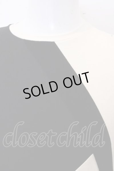 画像2: 5351pour les Hommes カットソー.モノトーンカラーブロックロング /ブラックｘホワイト/44 O-23-01-26-022-53-to-YM-ZT167 (2)