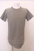 【WINTERセール】FUGA Tシャツ.MOSQUITO ボーダーロング /ブラックｘホワイト/44 O-23-01-26-023-FU-ts-YM-ZT167