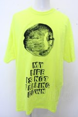 【SALE】MARDIGRAS(SADS清春) Tシャツ.Apple /ネオンイエロー/2XL O-23-01-26-036-MA-ts-YM-ZT167