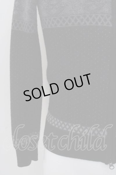 画像2: Custom Culture パーカー.切り替えニット【現在買取対象外】 /ブラックｘグレー/44 O-23-01-29-006-Cu-to-YM-ZT173 (2)