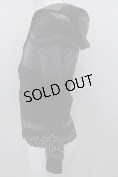 画像5: Custom Culture パーカー.切り替えニット【現在買取対象外】 /ブラックｘグレー/44 O-23-01-29-006-Cu-to-YM-ZT173 (5)