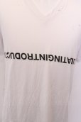 画像2: 【SALE】NIL DUE / NIL UN Tシャツ.OVERSIZED V TEE O-23-01-30-037-ND-to-YM-ZT204 (2)