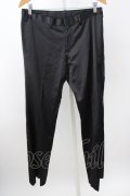 【WINTERセール】SOS TE NUTO パンツ.シャイニースラックス /ブラック/50 T-23-02-03-015-SO-pa-KN-ZT376