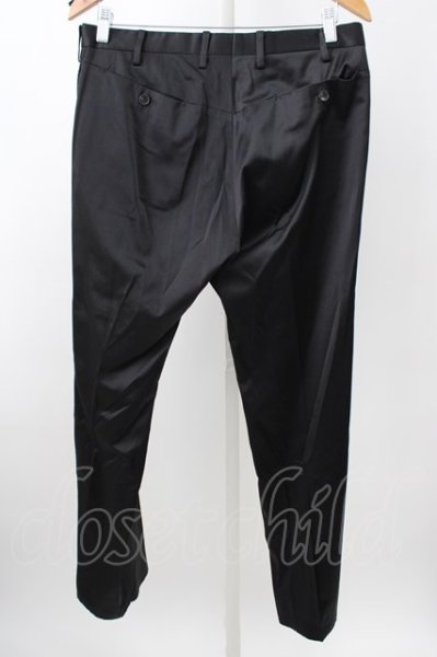 画像2: SOS TE NUTO パンツ.シャイニースラックス /ブラック/50 T-23-02-03-015-SO-pa-KN-ZT376 (2)