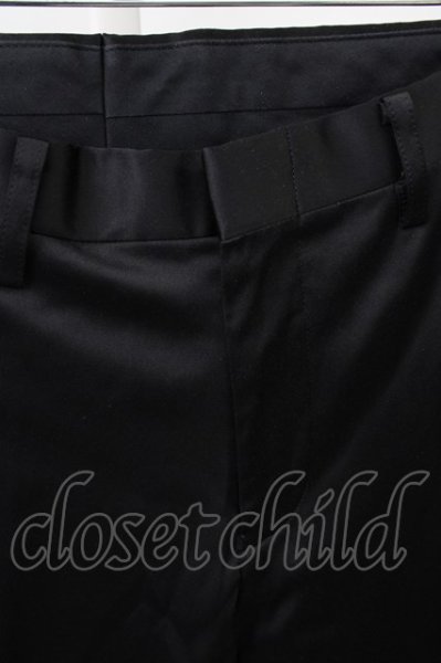 画像3: SOS TE NUTO パンツ.シャイニースラックス /ブラック/50 T-23-02-03-015-SO-pa-KN-ZT376 (3)