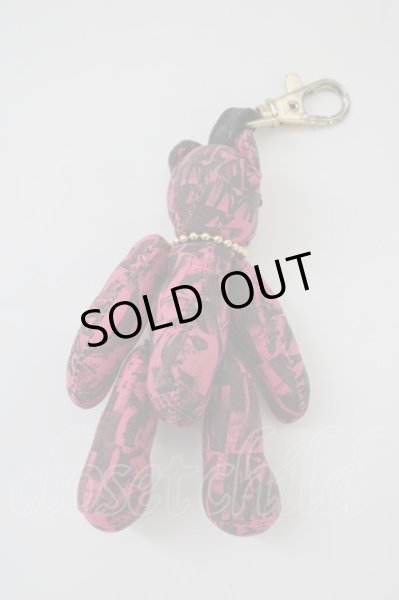 画像2: BLACKMORALキーホルダー.ベア /ピンク×ブラック/表記なし T-23-02-03-025-BL-za-KN-ZT414 (2)