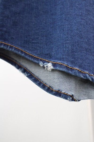 画像6: CAMBIO シャツ.ダメージウエスタンデニム /インディゴ/M T-23-02-03-003-CA-sh-KN-ZT376 (6)