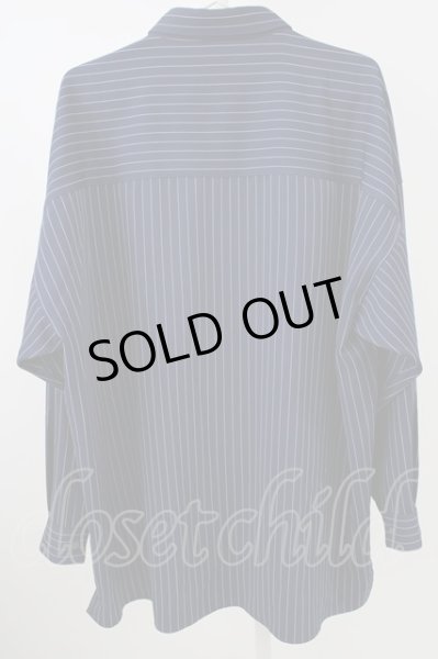 画像2: NO ID. シャツ.ストライフ゜BIG-SH /ブルー/ONE T-23-02-03-004-NO-sh-KN-ZT376 (2)