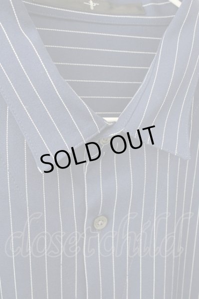 画像3: NO ID. シャツ.ストライフ゜BIG-SH /ブルー/ONE T-23-02-03-004-NO-sh-KN-ZT376 (3)