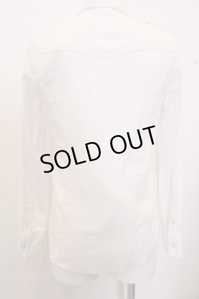 画像3: Roshell シャツ.起毛ウエスタン /ホワイト/S O-23-02-03-043-Ro-sh-YM-ZT469 (3)