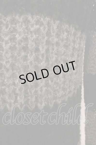 画像2: glamb カーディガン.ローゲージボーダーニット /ブラックｘグレー/1 O-23-02-06-017-SI-to-YM-ZT231 (2)