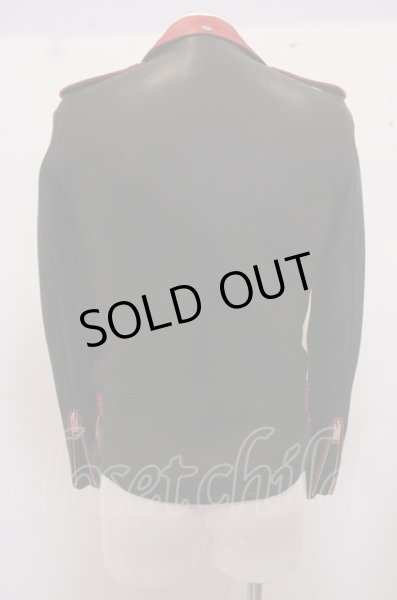 画像5: Moonage Devilment(清春) ジャケット.コンビレザーダブルライダース /ブラックｘレッド/44 O-23-02-14-026-Mo-ja-YM-ZT-ML024 (5)