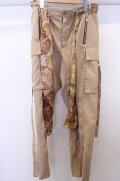 【WINTERセール】ACUOD by CHANU パンツ.Buckle Wide Cargo Pants /ベージュ/F O-23-02-17-080-AC-pa-YM-ZT109