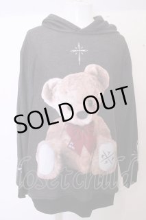【TRAVAS TOKYO】Angel &amp; Devil bear Hoodie TRAVAS TOKYO パーカー.Angel & Devil bear Hoodie /ブラック/F O-22