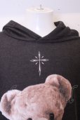 画像2: 【SALE】TRAVAS TOKYO パーカー.Furry bear Hoodie /ブラック/ O-23-02-27-051-TR-to-IG-ZT276 (2)